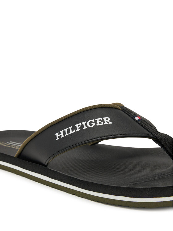 Tommy Hilfiger Japanke Tommy Hilfiger Padded Comfort Hilfiger B Sandal FM0FM05440 Crna