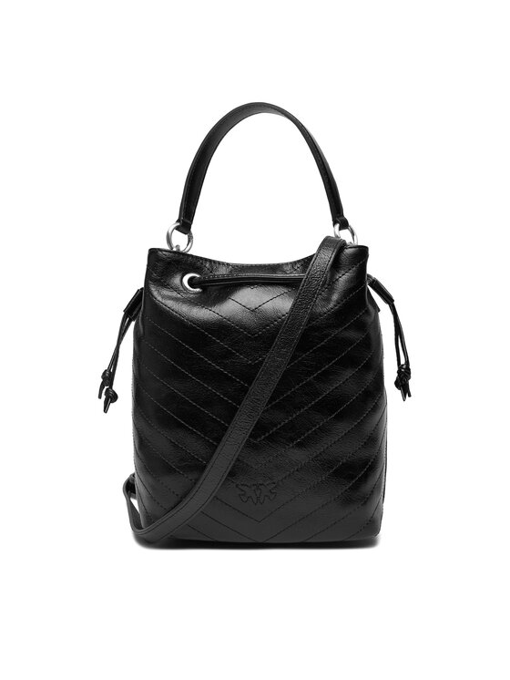 PINKO Kabelka PINKO Cargo Bucket Vitello Al 25-26 PLTT 105112 A2JC Černá