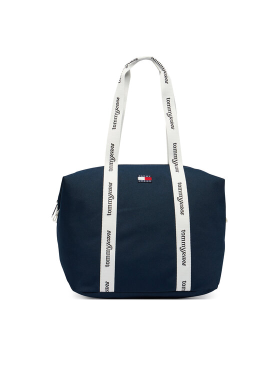 Tommy Jeans Ročna torba Tommy Jeans Tjw Ess Daily Tote AW0AW18461 Mornarsko modra
