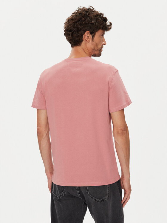 Tommy Jeans Tommy Jeans Camiseta Linear Chest DM0DM21780 Rosa Slim Fit
