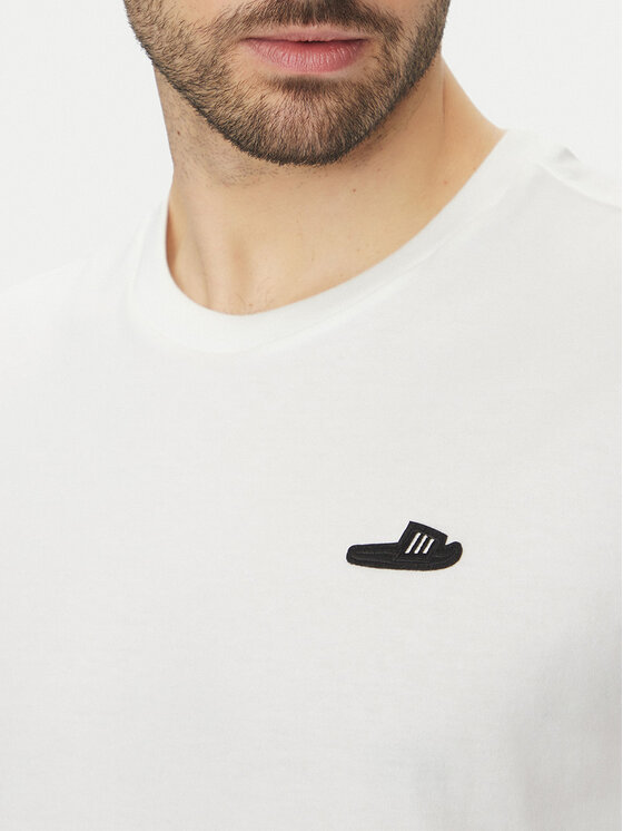 adidas adidas Футболка Lounge Slide Graphic JJ4002 Білий Regular Fit