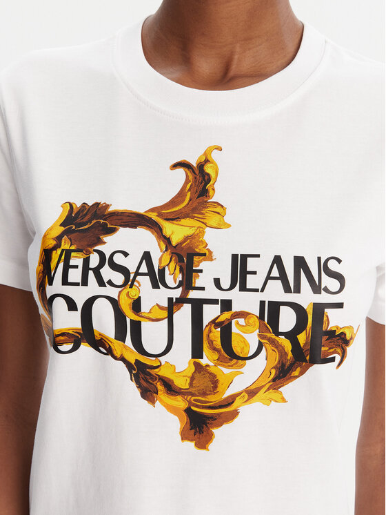 Versace Jeans Couture Versace Jeans Couture Camiseta 79HAHE06 CJ00E Blanco Regular Fit
