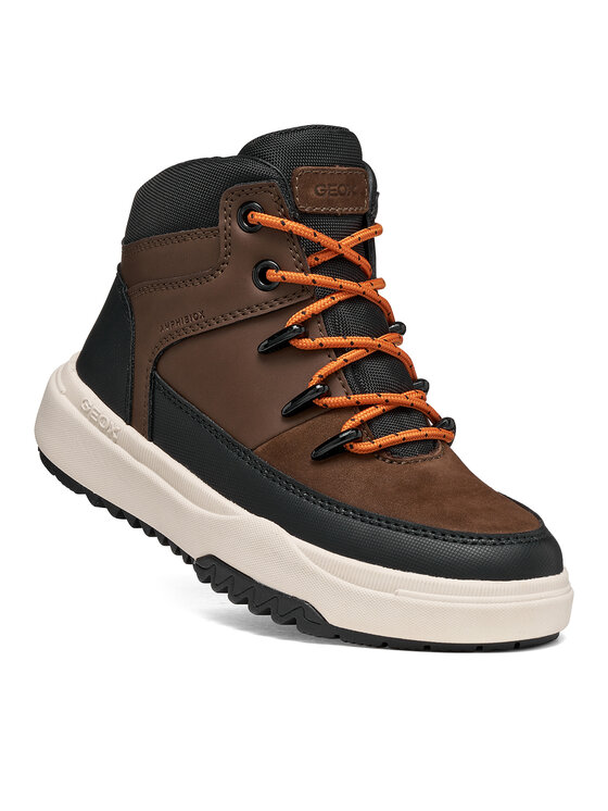 Geox Μποτίνια Geox J Bunshee Boy B Abx J56FMA 0ME32 C6006 M Σκούρο καφέ