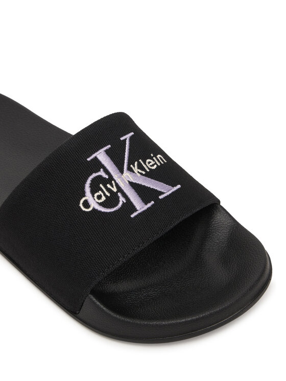 Calvin Klein Šlepetės Calvin Klein Ess Slide Cv HW0HW02958 Juoda