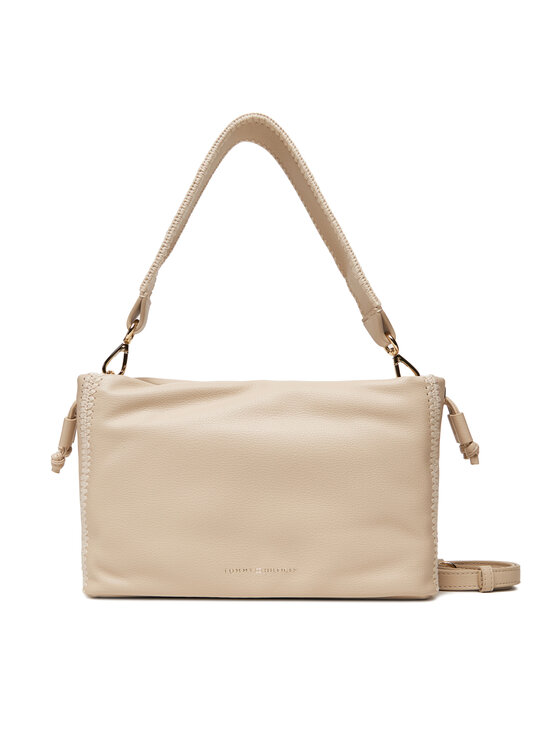 Tommy Hilfiger Borsetta Tommy Hilfiger Th Soft Summer Mini Bucket AW0AW17541 Beige