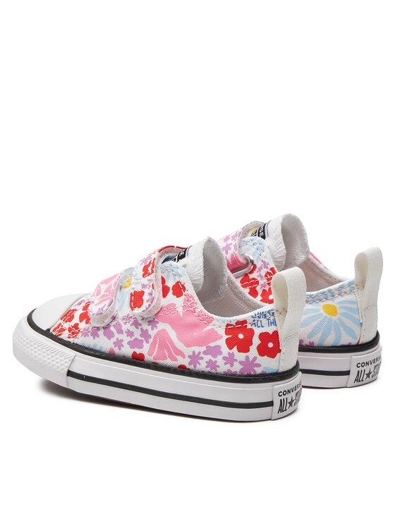 Converse Scarpe da ginnastica Converse Chuck Taylor All Star Easy On Floral Ox A06340C Bianco