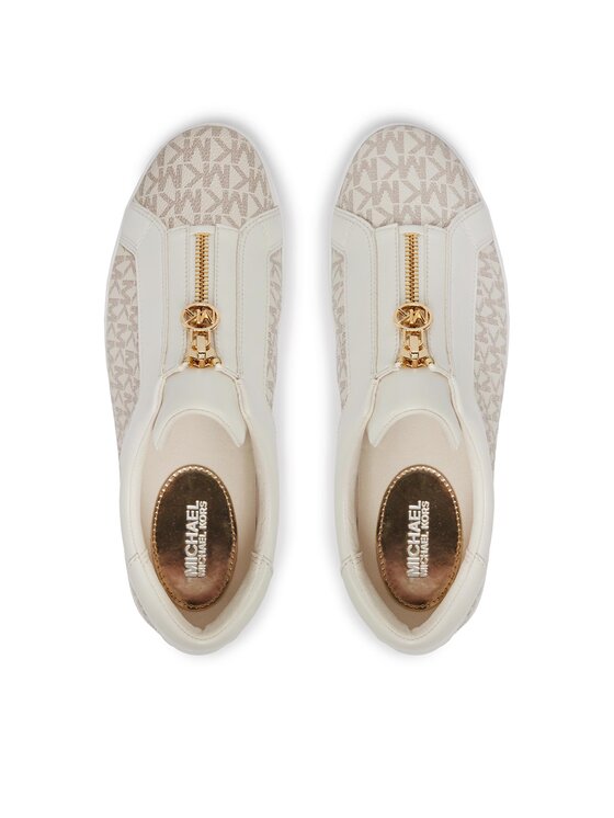 MICHAEL Michael Kors Sneakersy MICHAEL Michael Kors Keaton Zip Slip On 43R4KTFP2B Écru