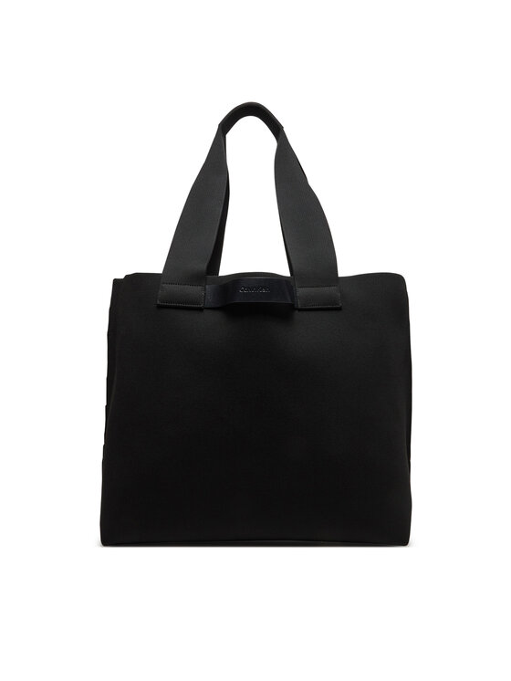 Calvin Klein Сак Calvin Klein Ck Ease E/W Tote Knit K50K512892 Черен