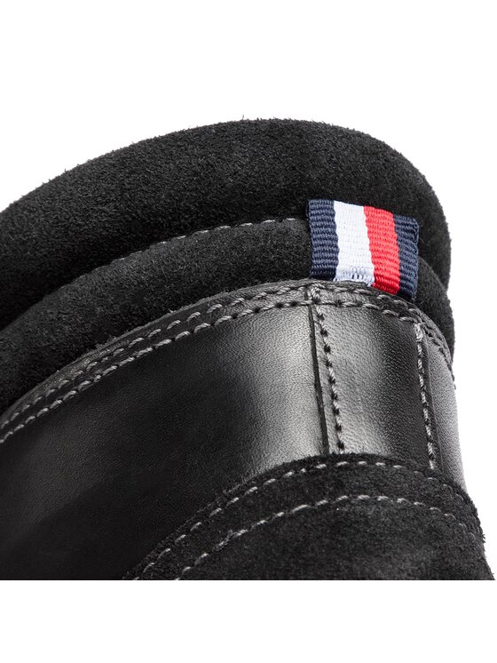Tommy Hilfiger Μπότες Tommy Hilfiger Active Leather Boot FM0FM01774 Μαύρο