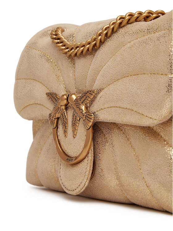 PINKO Дамска чанта PINKO Love Puff Mini Cl PE 25 PLTT 100039 A27F Златист