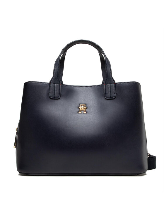 Tommy Hilfiger Bolso Tommy Hilfiger Iconic Tommy Satchel AW0AW13390 Azul marino