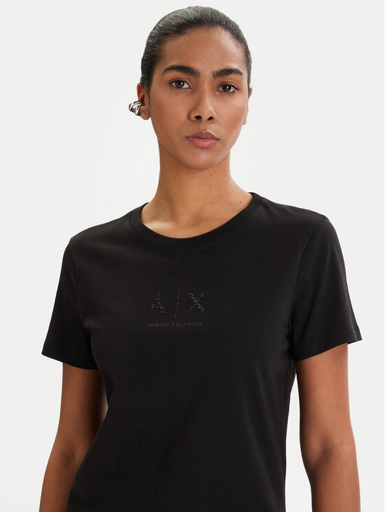 Armani Exchange Armani Exchange Футболка XW001459 AF10356 UC001 Чорний Regular Fit