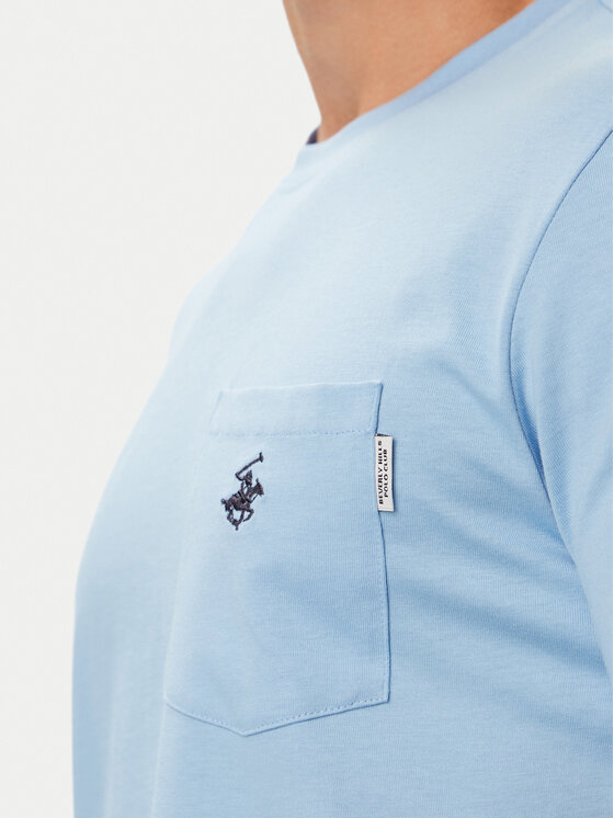 Beverly Hills Polo Club Beverly Hills Polo Club Футболка P-SS26M-TS414000 Світло-синій Regular Fit