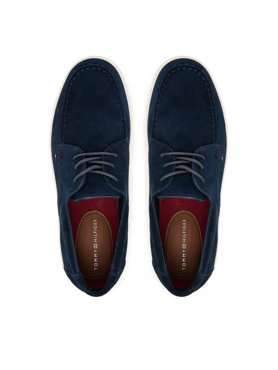 Tommy Hilfiger Κλειστά παπούτσια Tommy Hilfiger Casual Suede Stitch Toe Hybrid FM0FM05707 Σκούρο μπλε