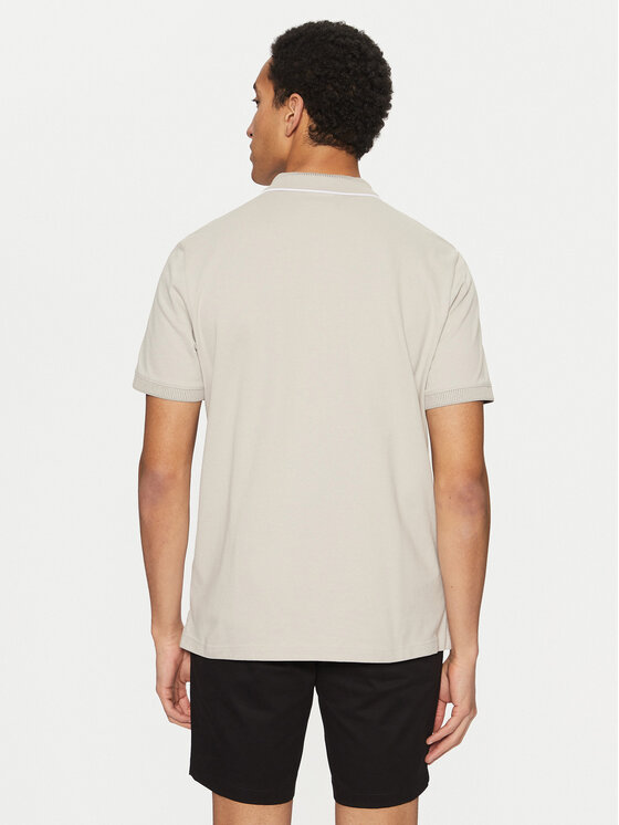 Calvin Klein Calvin Klein Pólóing K10K114141 Bézs Regular Fit