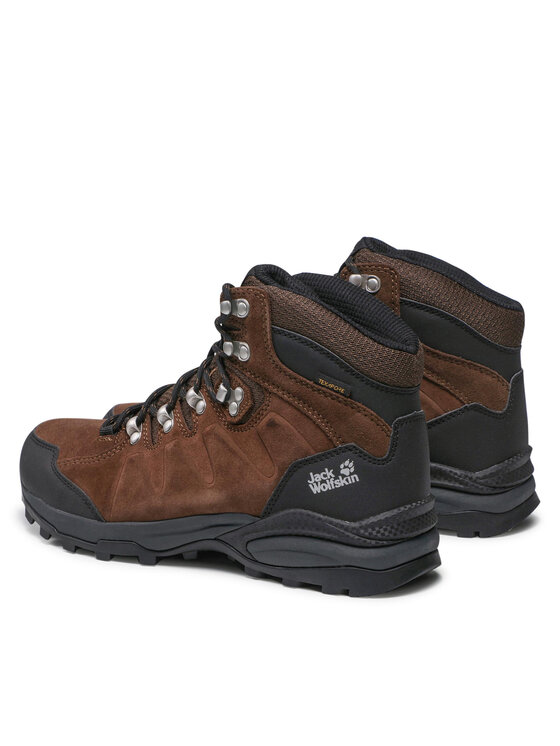 Jack Wolfskin Trekingová obuv Jack Wolfskin Refugio Texapore Mid M 4049841 Hnědá