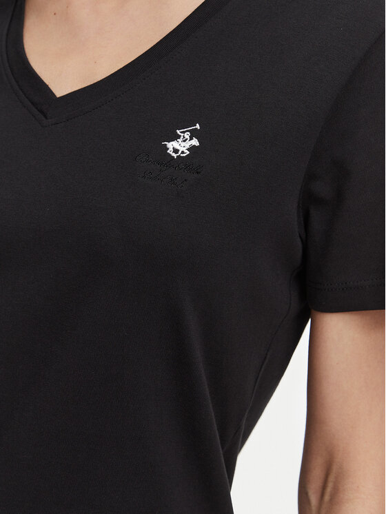 Beverly Hills Polo Club Beverly Hills Polo Club Camiseta P-SS26W-TS516518 Negro Regular Fit