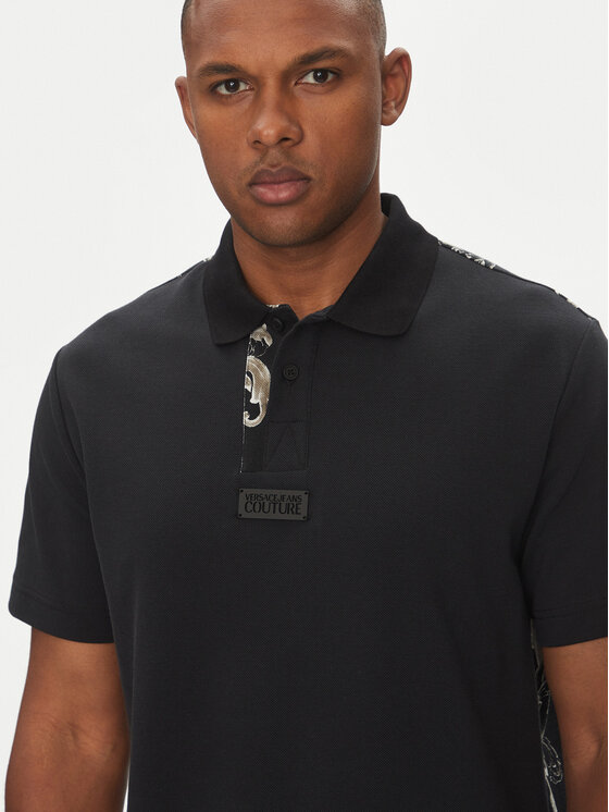 Versace Jeans Couture Versace Jeans Couture Поло 78GAG627 Чорний Regular Fit