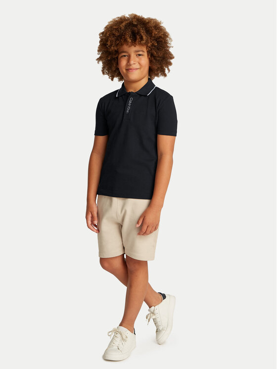 Calvin Klein Jeans Calvin Klein Jeans Pólóing Embro Logo IB0IB02370 Fekete Regular Fit