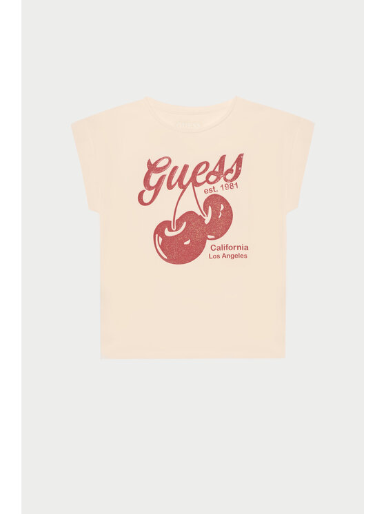 Guess Guess Футболка J5GI00 K6YW4 Рожевий Regular Fit