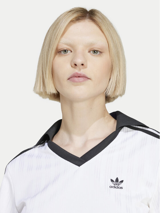 adidas adidas Póló adicolor Football Jacquard JD2608 Fehér Slim Fit
