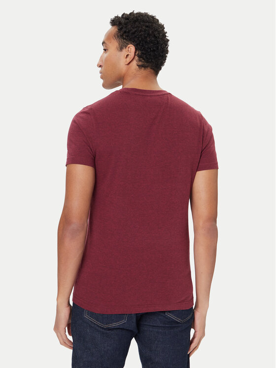Tommy Hilfiger Tommy Hilfiger Majica Logo MW0MW11797 Rdeča Slim Fit