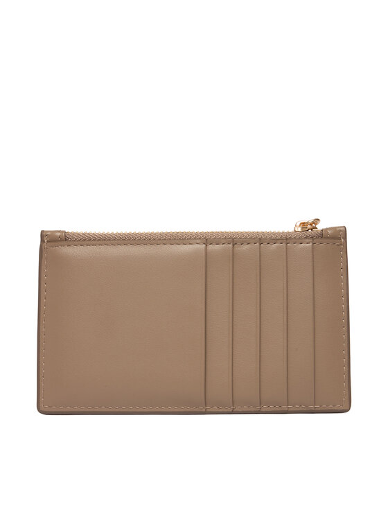 Calvin Klein Estuche para tarjetas de crédito Calvin Klein Ck Zip Cardcase 6Cc LV04F1076G Beis