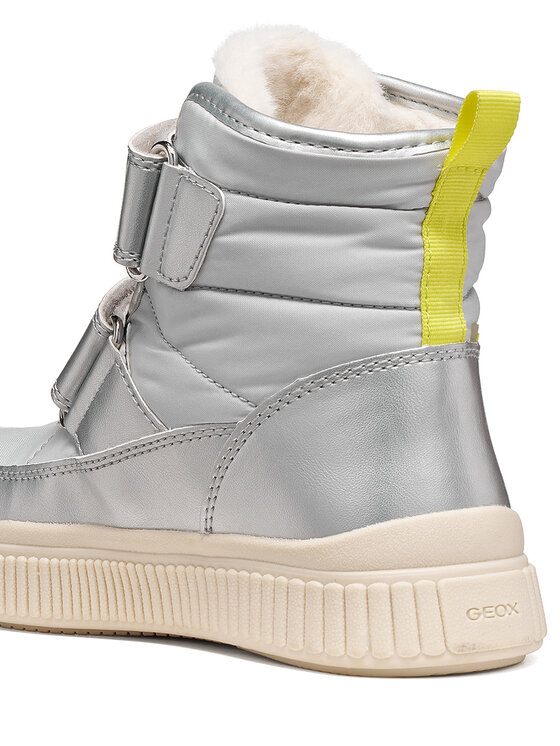 Geox Šnurovacia obuv Geox J Laquinny Girl B Abx J661JB 0NFFU C0598 M Strieborná