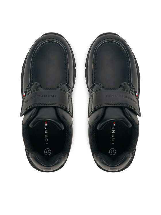 Tommy Hilfiger Poltopánky Tommy Hilfiger Low Cut Velcro Shoe T3B4-33176-1355 M Čierna
