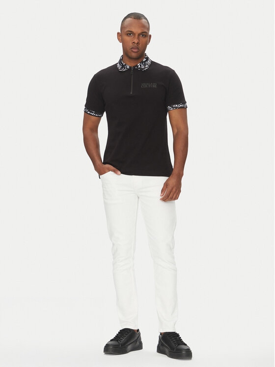 Versace Jeans Couture Versace Jeans Couture Поло 78GAGT02 Чорний Regular Fit