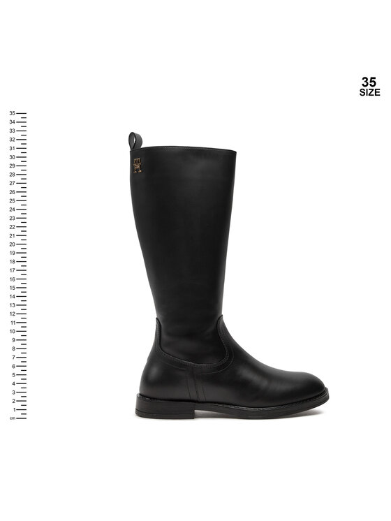 Tommy Hilfiger Čižmy Tommy Hilfiger T4A6-33591-0092999 S Čierna
