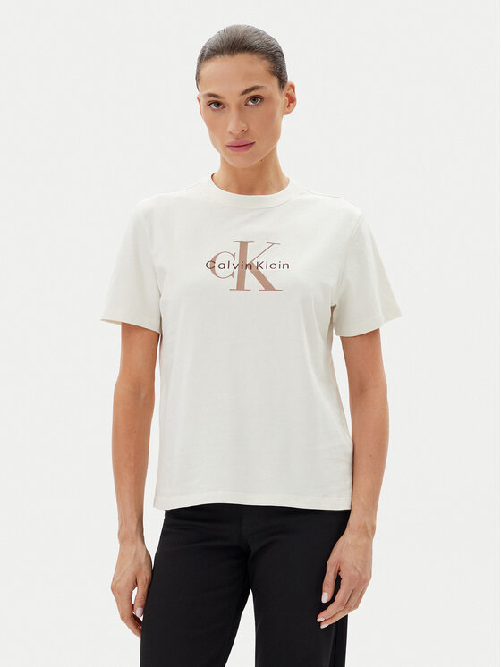 Calvin Klein Jeans Calvin Klein Jeans T-shirt LV047B865G Bijela Relaxed Fit