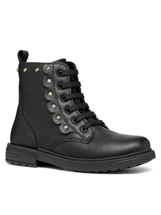 Geox Polokozačky Geox Eclair J469QA 000BC C9999 D Černá