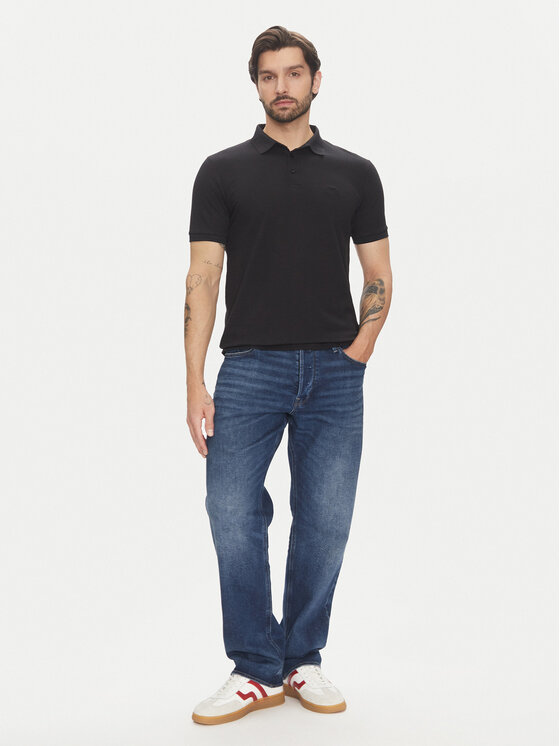 Lindbergh Lindbergh Polo marškinėliai 30-404020 Juoda Relaxed Fit