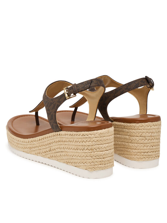 MICHAEL Michael Kors Еспадрильї MICHAEL Michael Kors Val Thong Wedge 40S6VAMS1B Коричневий