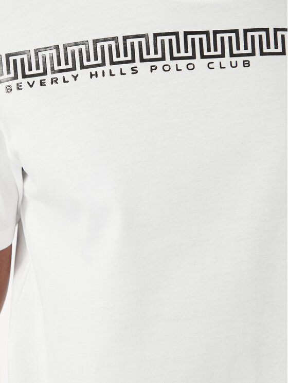 Beverly Hills Polo Club Beverly Hills Polo Club Camiseta M1608-HR Blanco Regular Fit