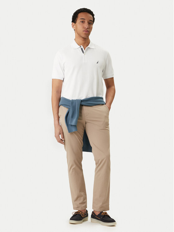 Nautica Nautica Pólóing Cabin NCCR0110 Fehér Classic Fit