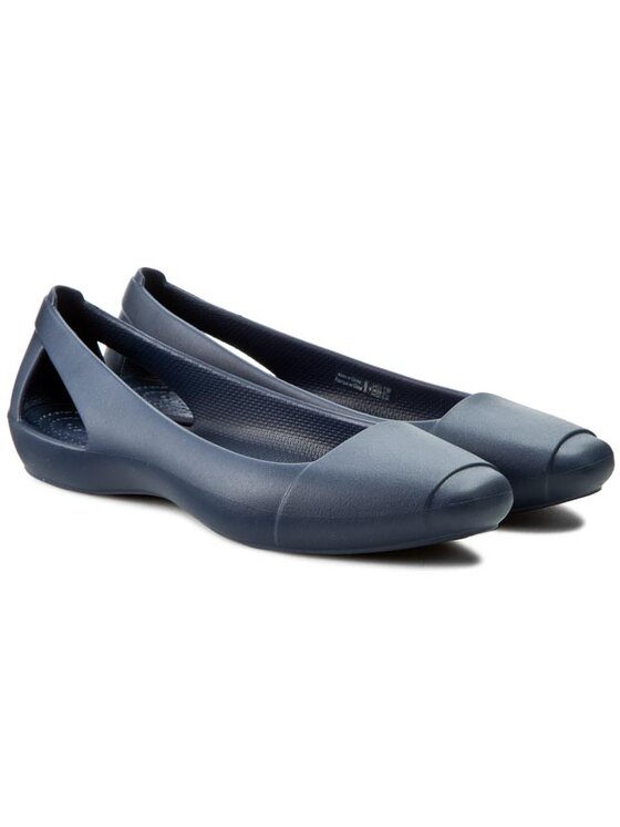 Crocs Ballerine Crocs Sienna Flat W 202811 Blu scuro