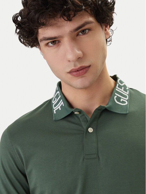 Guess Guess Polo M6GP66 K3070 Verde Slim Fit