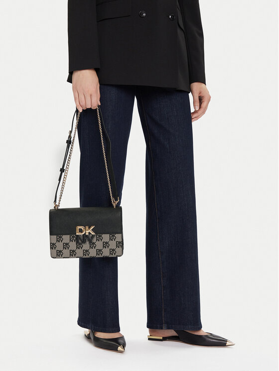 DKNY Сумка DKNY Echo Sm Chain Flap R423YE31 Чорний