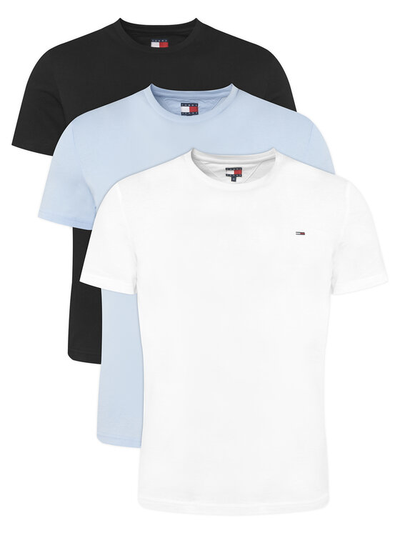 Tommy Jeans Tommy Jeans Σετ t-shirts 3 Pack DM0DM21579 Έγχρωμο Slim Fit