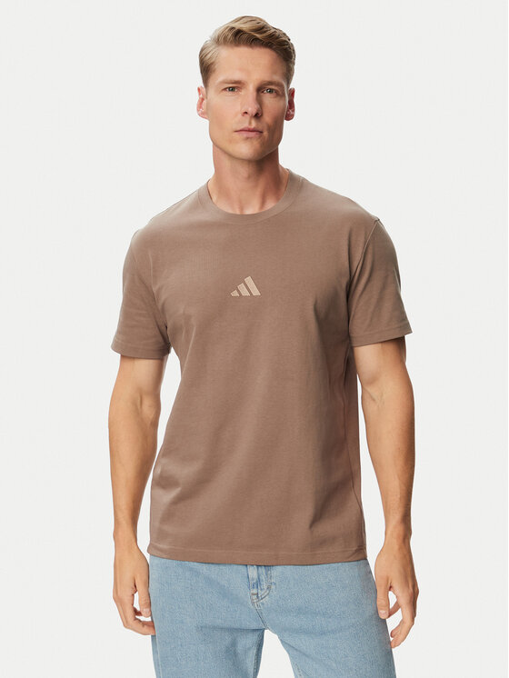 adidas adidas Camiseta Kit Small Logo KX1281 Beis Regular Fit