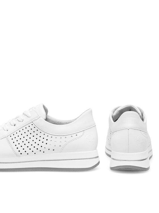 Rieker Sneakersy Rieker N4515-80 Biały