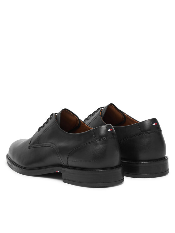 Tommy Hilfiger Оксфордки Tommy Hilfiger Corporate Dressy Lth FM0FM06023 Черен