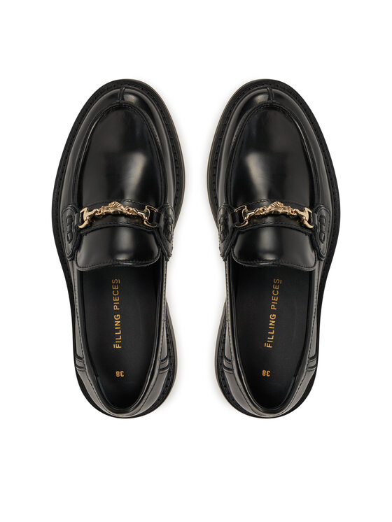 Filling Pieces Loafersy Filling Pieces Polido 44233191847 Černá