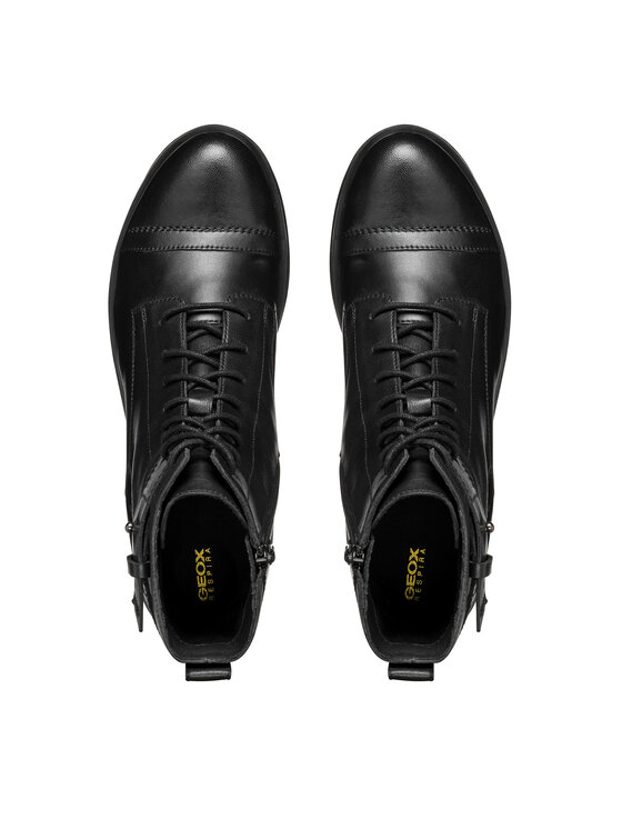 Geox Šnurovacia obuv Geox D Rawelle D466RC 0TU43 C9999 Čierna