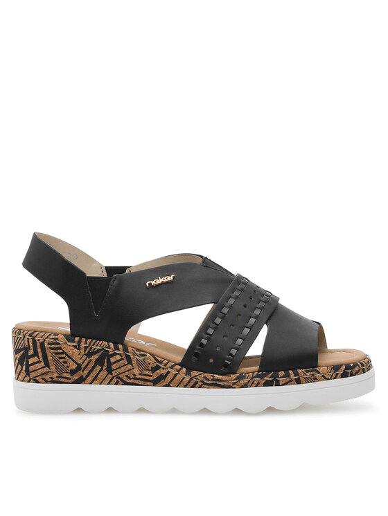 Rieker Sandali Rieker 67179-00 Nero