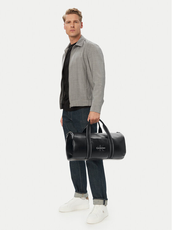 Calvin Klein Torba Calvin Klein Bold Logo Webbing Weekender LV04D3461G Czarny