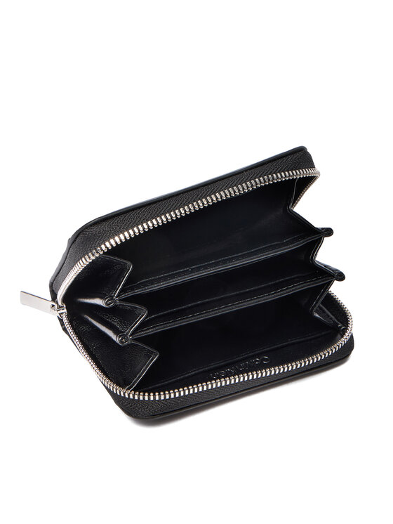 Calvin Klein Портфейл Calvin Klein Emblem Aop Embossed Zip Around LV04F1081G Черен