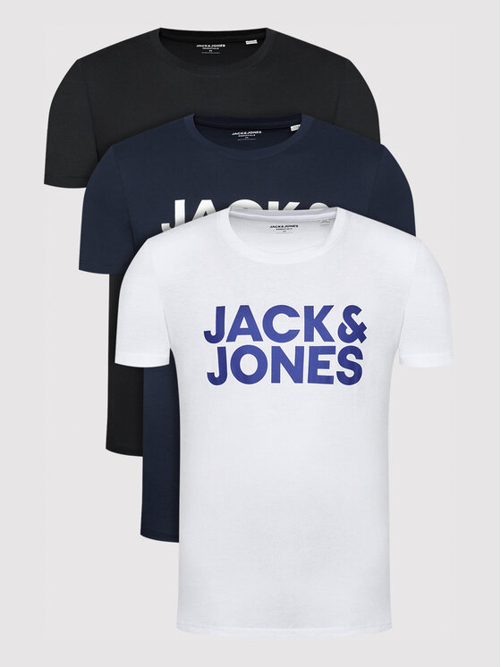 Jack & Jones Jack & Jones Комплект футболок Corp Logo 12191762 Кольоровий Regular Fit